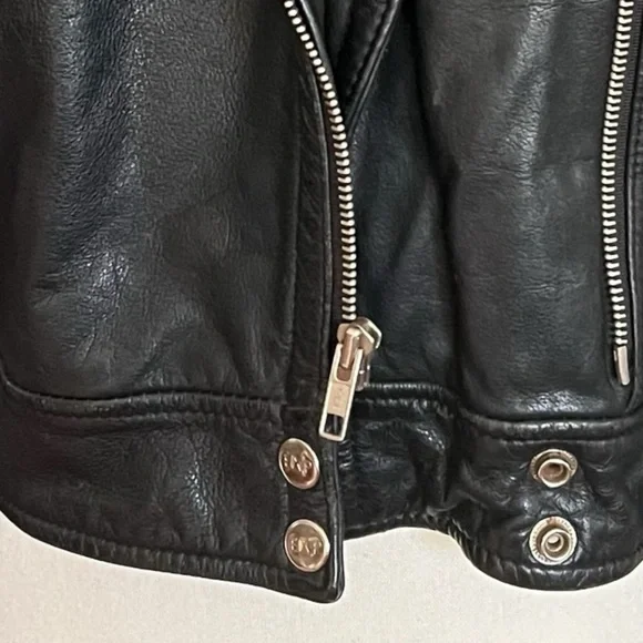VTG. EXP Moto 100% Leather Crop Jacket. Sz.M - Picture 5 of 8